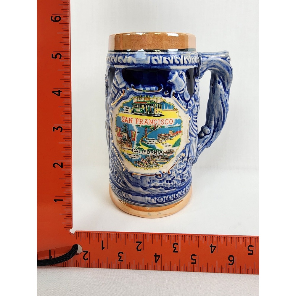 EFFCO San Francisco CA California Beer Mug Stein Made in Japan Oktoberfest Malt - Picture 13 of 13